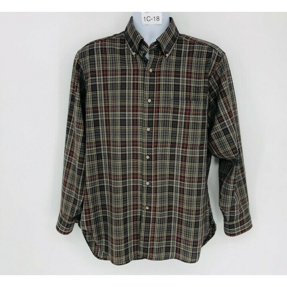 Sir Pendleton Men Multicolor 100% Wool Long Sleeve Collared Button Down Shirt M